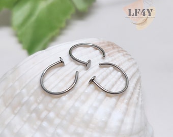 Extra Thin Small 0.8mm Nose Ring Small Nose Hoop Diameter 6mm,8mm,10mm Piercing Body Jewellery