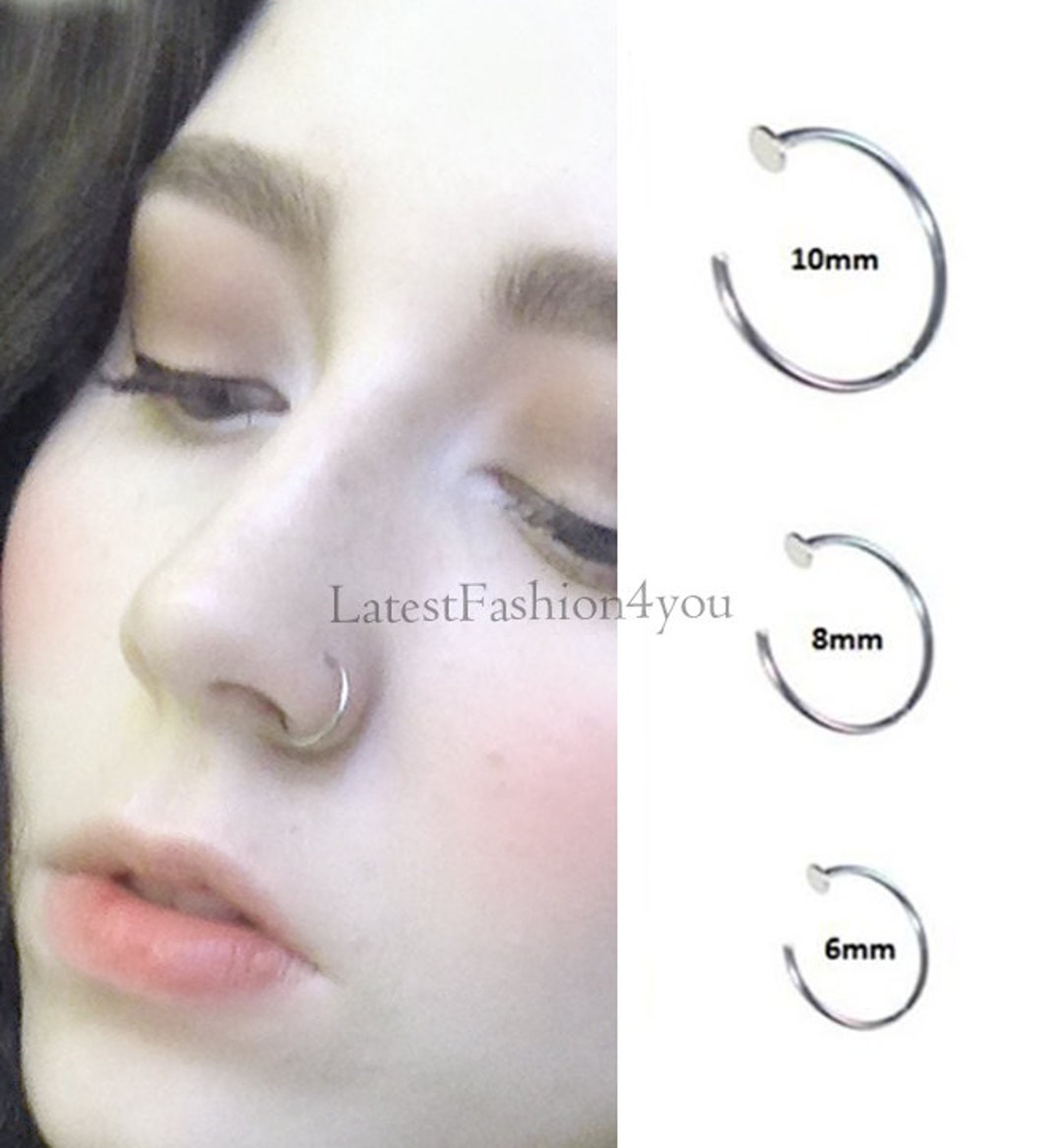 6mm 8mm Nose Ring Copper Hoop Clicker Jewelry Nose India | Ubuy