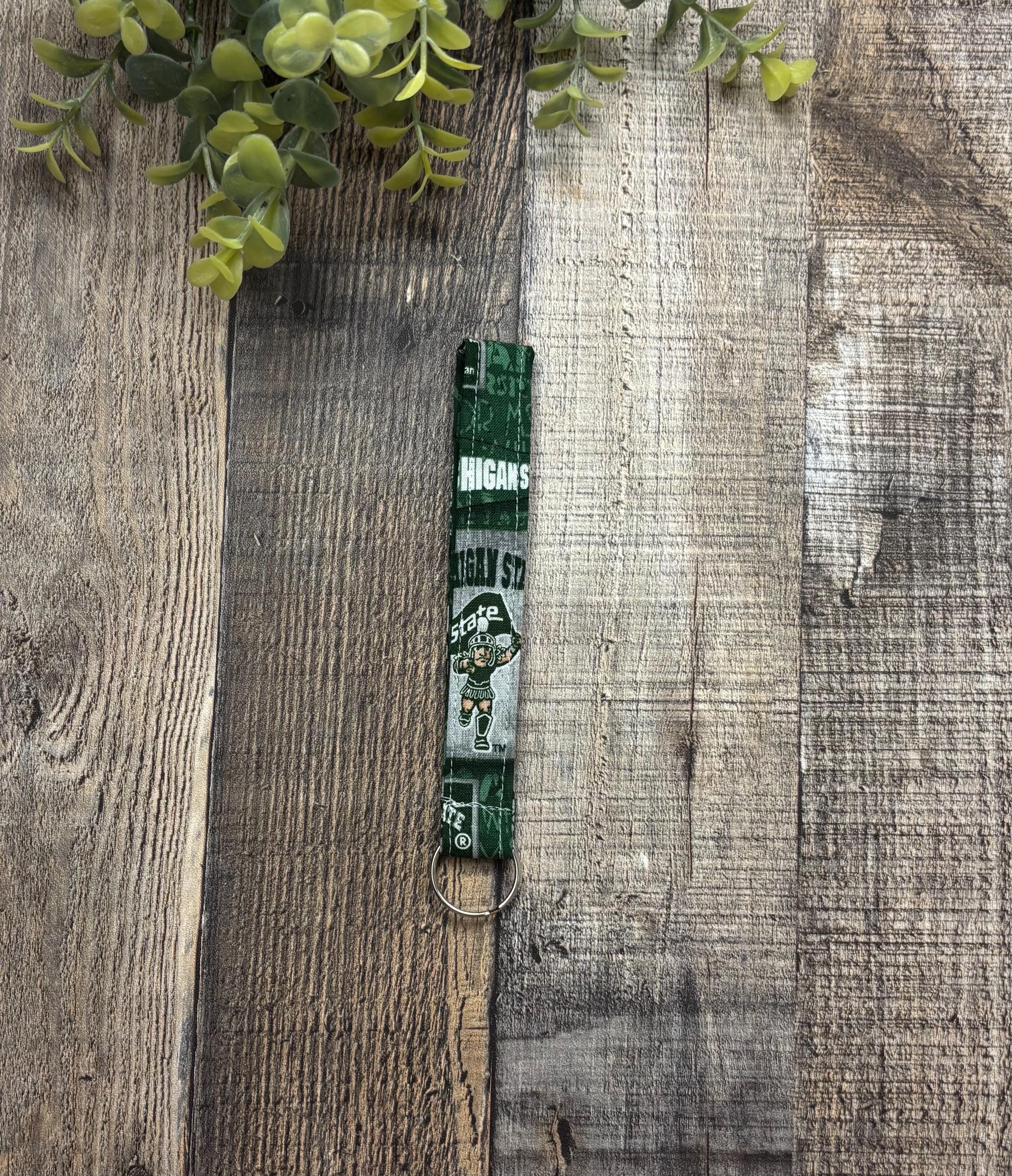 Msu Laynard Michigan State University Wristlet Lanyard - Etsy