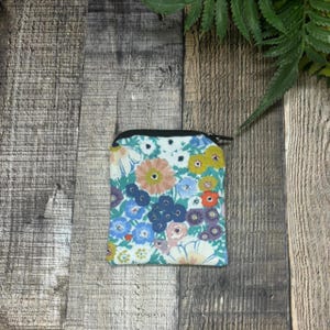 Pastel Floral Coin Pouch