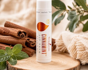 Bálsamo labial de canela y menta de Young Living