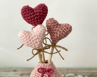 Bouquet of Hearts Crochet Pattern