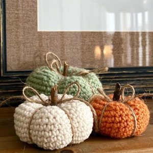 Rustic Pumpkin Trio Crochet Pattern