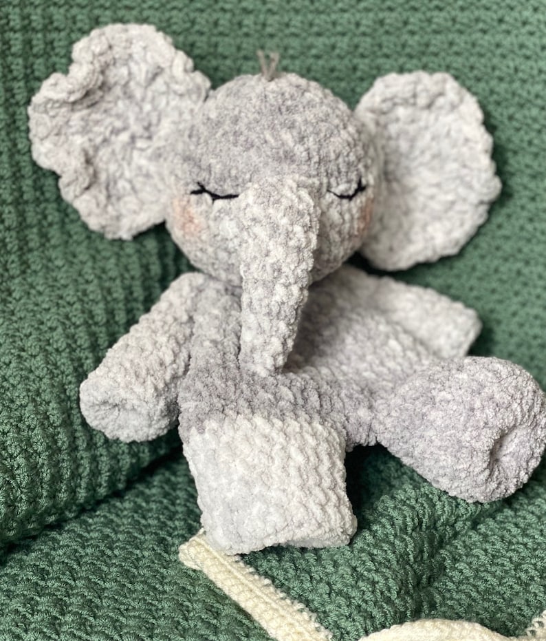 Elephant Lovey Crochet Pattern Etsy
