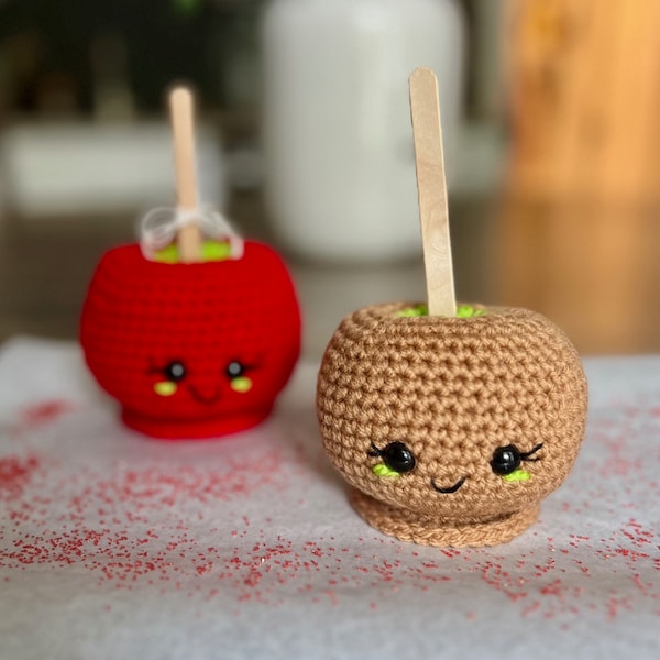 Candied & Caramel Apple Crochet Pattern