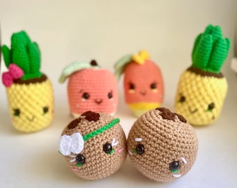 Tropical Fruit Crochet Pattern Bundle
