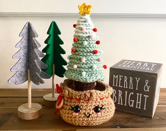 Burlap Sack Christmas Tree Crochet Pattern