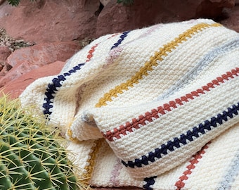 Sedona Throw Blanket Crochet Pattern