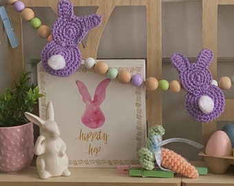 Easter Wood Bead Garlands Crochet Pattern