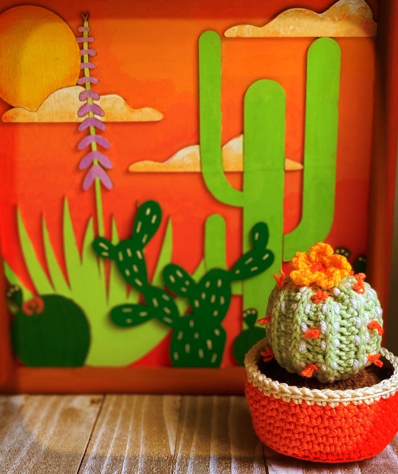 Barrel Cactus Crochet Pattern Etsy Australia
