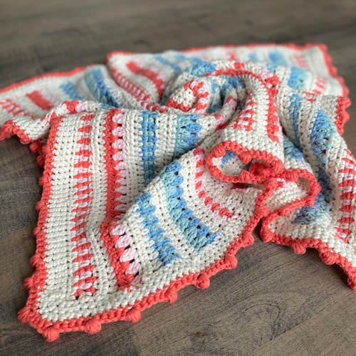 Modified Sedge Stitch Baby Blanket Crochet Pattern Etsy