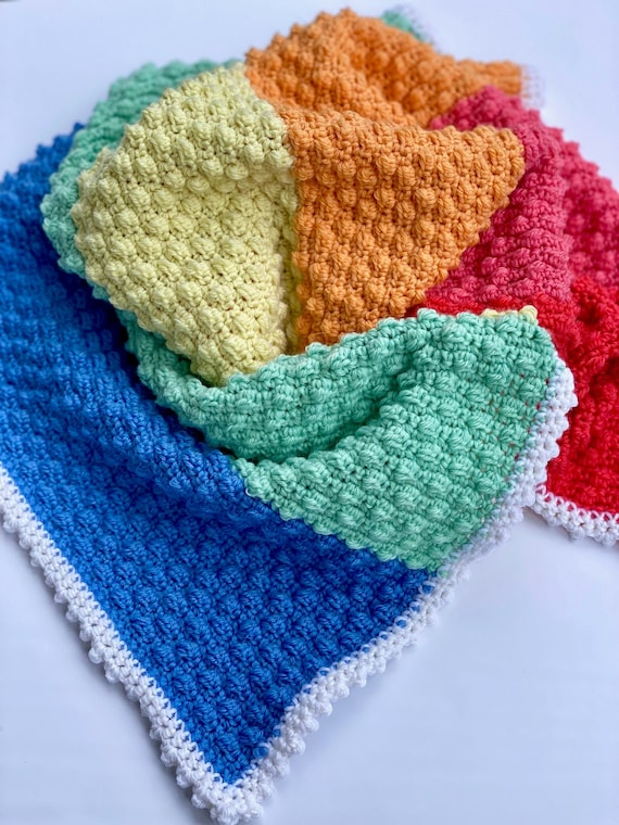 Petite Clusters Baby Blanket Crochet Pattern Etsy