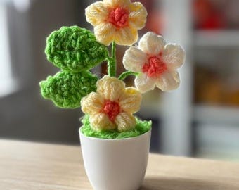 Mini Potted Flower Crochet Pattern