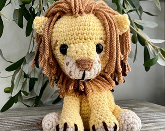 Patrón de crochet de león