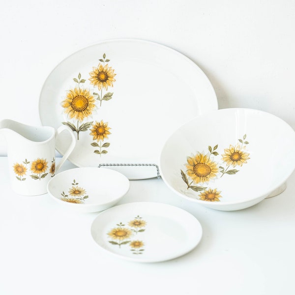 johnson brothers sunflowers, Service de table, ironstone, Vintage,Décoration cuisine