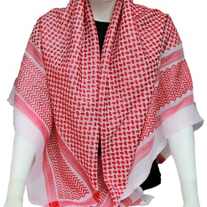 Summer scarves for women - Handmade scarf - Large necktie - Embroidery pattern scarf - Cotton scarf image 2