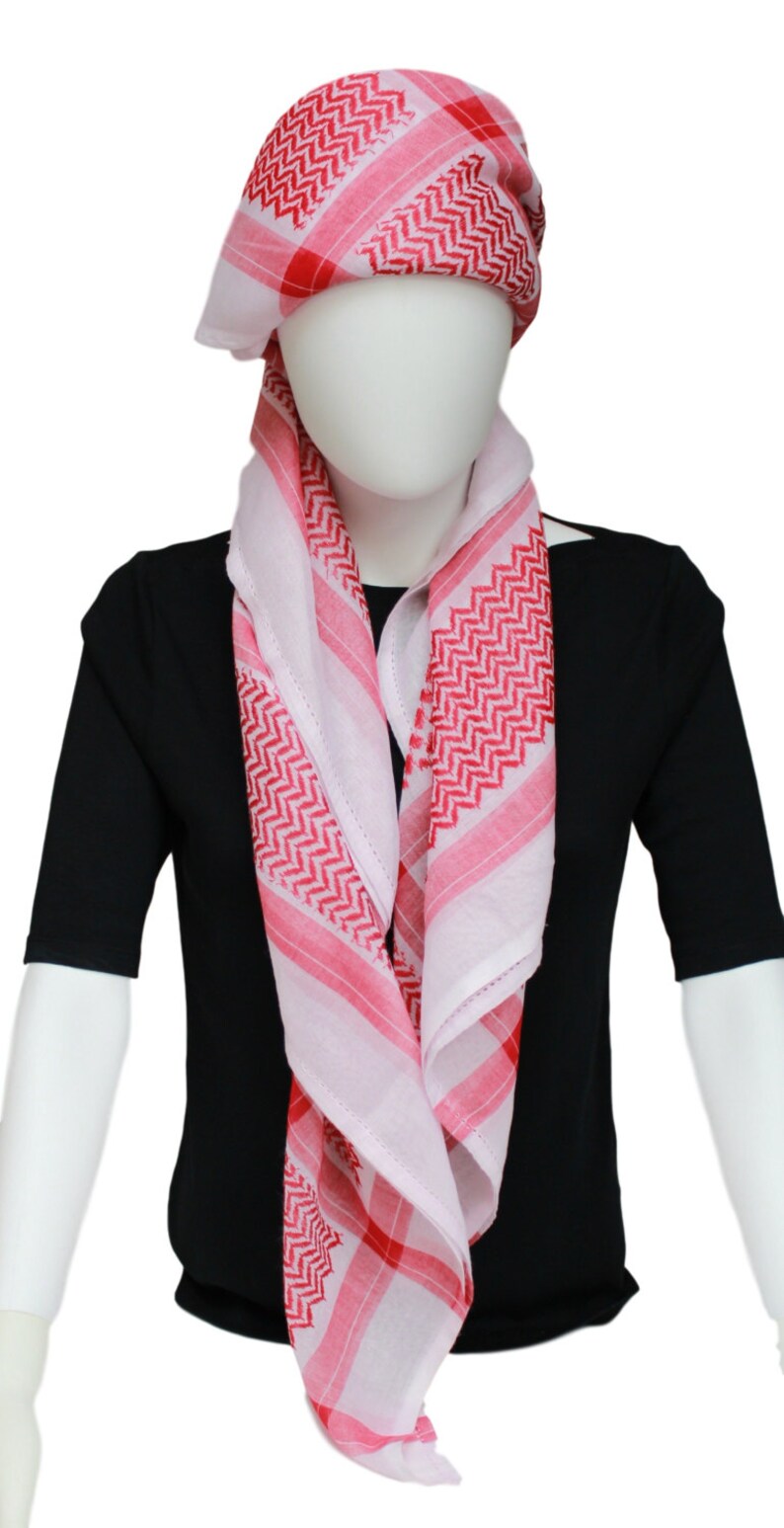 Summer scarves for women - Handmade scarf - Large necktie - Embroidery pattern scarf - Cotton scarf image 4