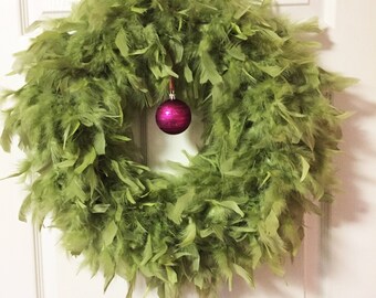 Quality Apple Feather Wreath