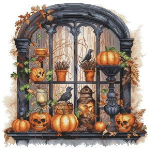 halloween window