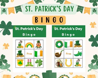 St. Patrick's Day Bingo Game: Preschool Class Party (Digital Download)