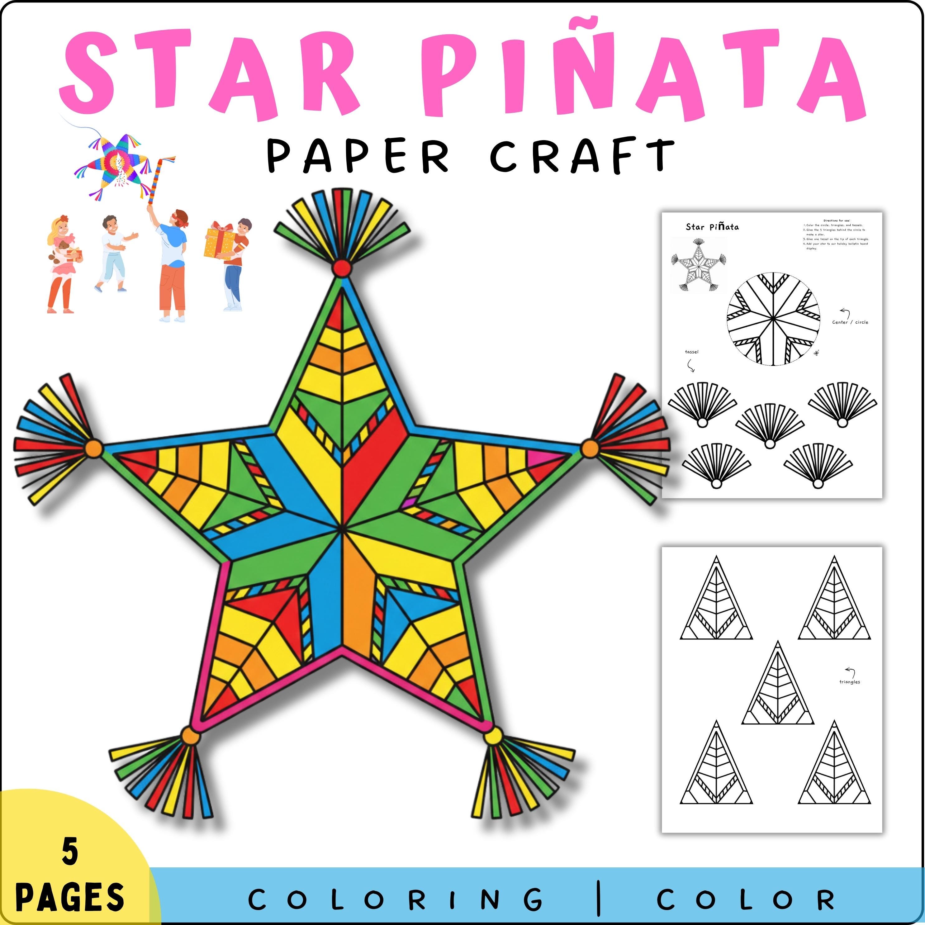 Pinata Tamplet Star Pinata Party City