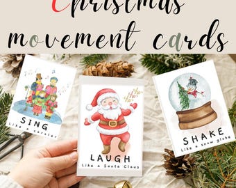 Christmas Movement Cards: Brain Break Activity (Digital Download)