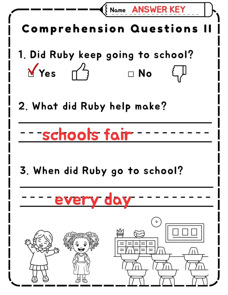 Ruby Bridges Reading Comprehension & Word Search | Black History Month ...