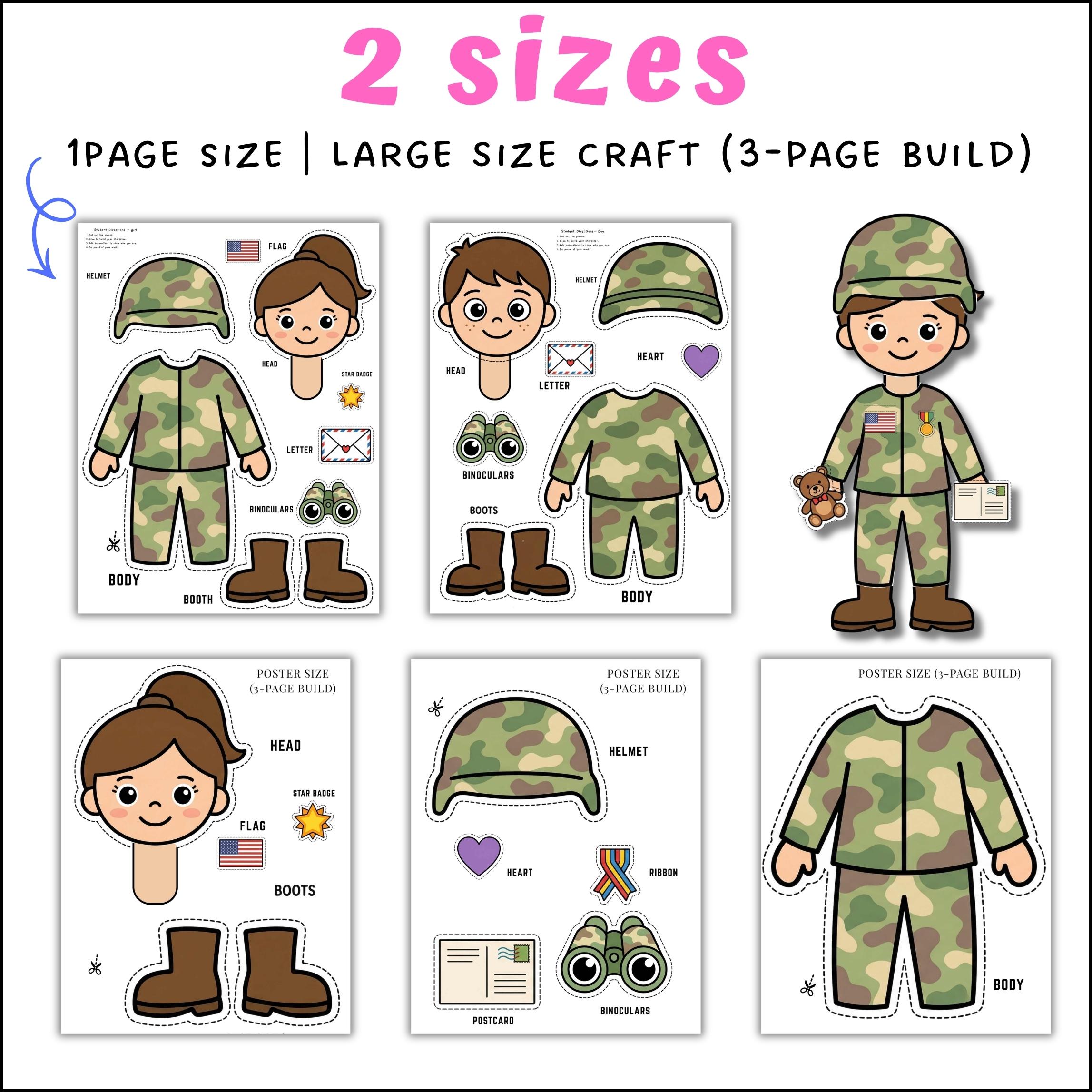 Month of the Military Child Activity & Writing Prompt | Build a ...