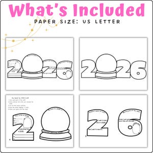 New Year Goals Craft 2026 + Writing Prompt | Auto-updated Every Year ...