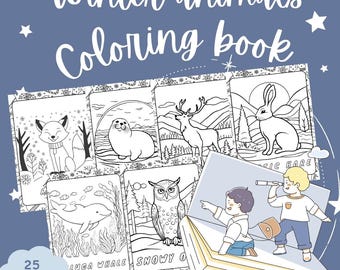 Winter Animals Coloring Book: Arctic Animal Coloring Pages (PDF)