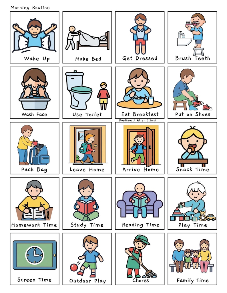 Set 2: Editable Visual Schedule 100 Icons – Classroom Behavior & Home ...