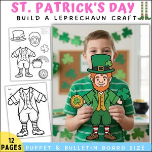 Pyssling med en pyssling till St. Patricks dag | Bygg en pysslingdocka | Anslagstavla för mars | PDF