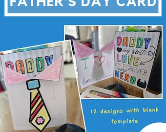 Father's Day Shirt Card Craft: Kids Coloring Activity (Digital Download)
