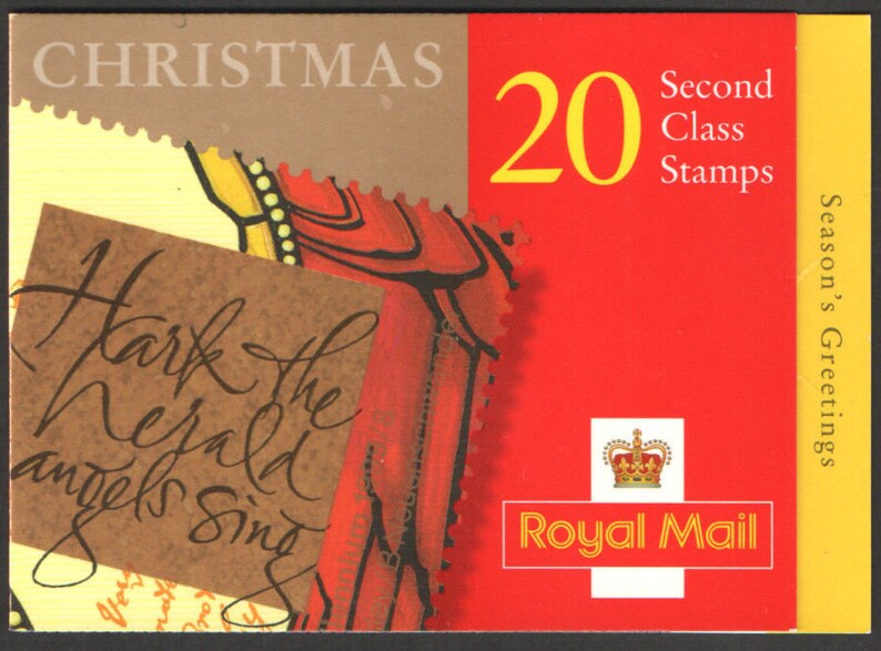 Christmas Postage Stamps MINT Second Class X 20 Gift Etsy