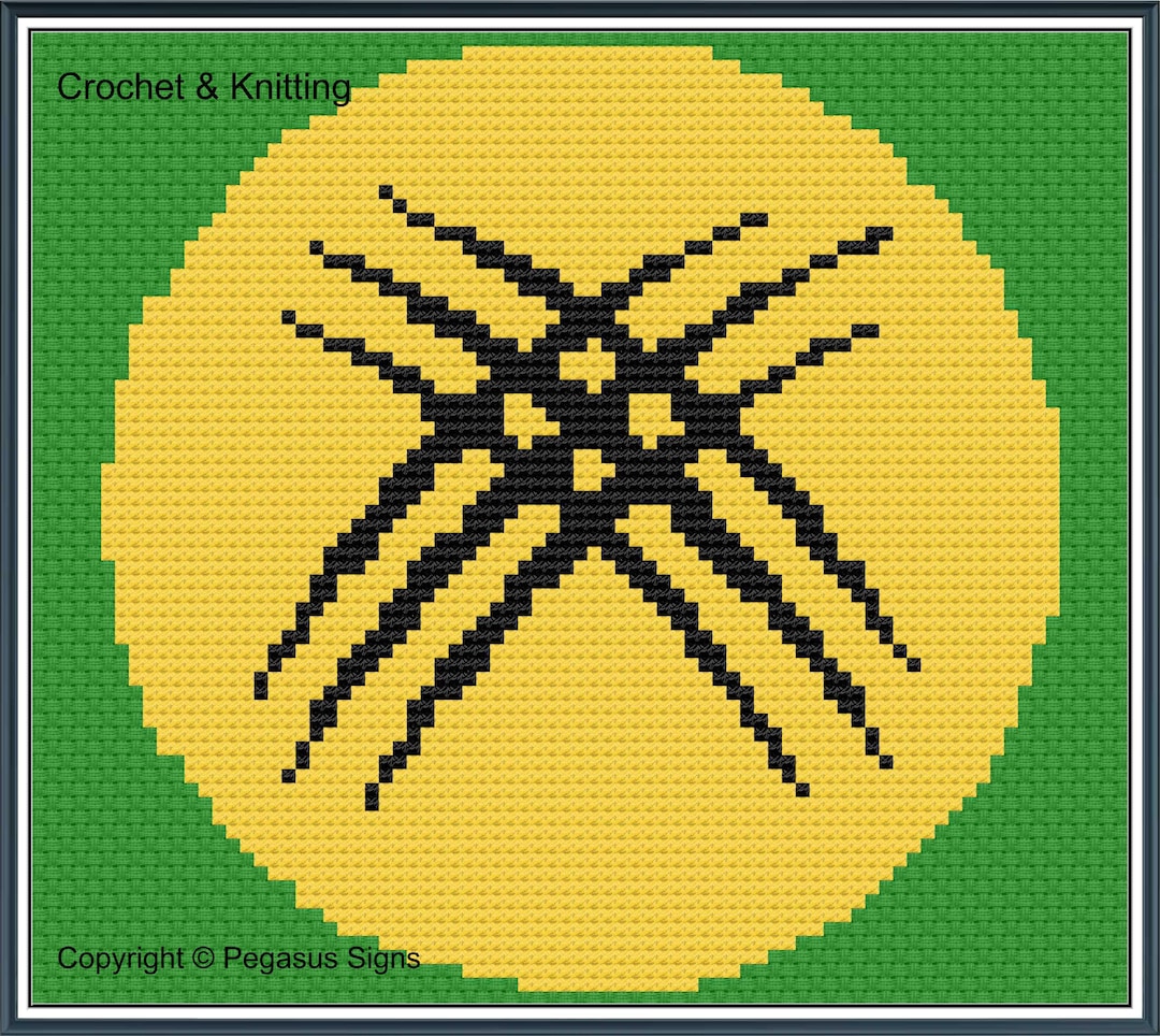 Wolverine Badge Crochet & Knitting Chart Only PDF/JPEG Files - Heroes ...