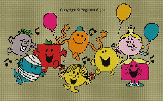 Mr Men and Little Misses Cross Stitch Pattern Only PDF/JPEG - Etsy UK Mr Men and Little Misses Cross Stitch Pattern Only PDF/JPEG - Etsy UK