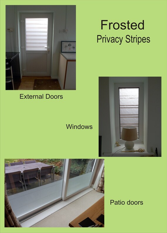 Frosted Stripes Or Lines X 5 M 10 M Or 20 M Lengths Glass Etsy