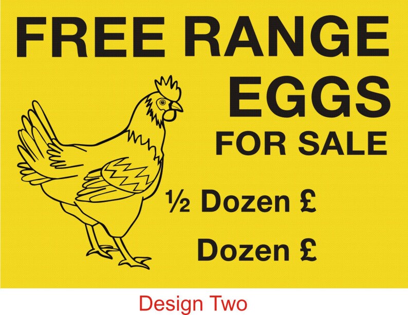 1 X Free Range Eggs for Sale Sign A3 Size Approx Rigid Etsy UK