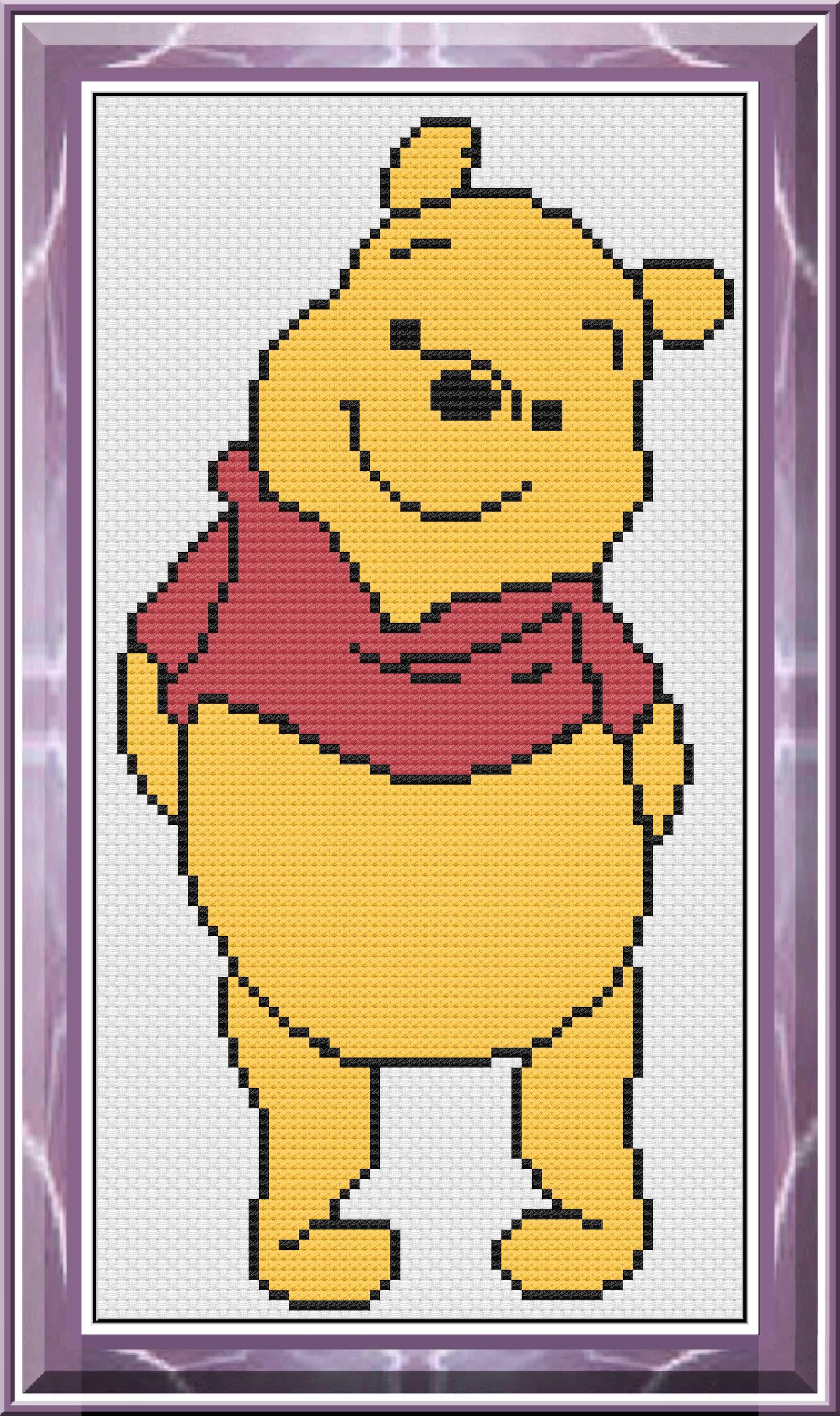 Winnie the Pooh Cross Stitch Pattern Only PDF/JPEG Files Kidstv — free download