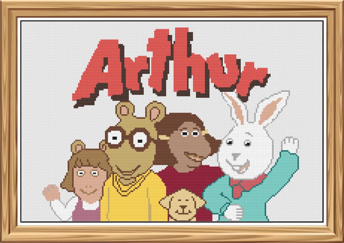 Arthur and Friends Cross Stitch Pattern Only (pdf Jpg Files) TV ...
