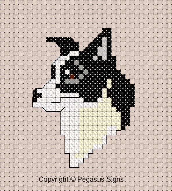 Border Collie Cross Stitch Pattern 7 Instant PDF Download Dog ...