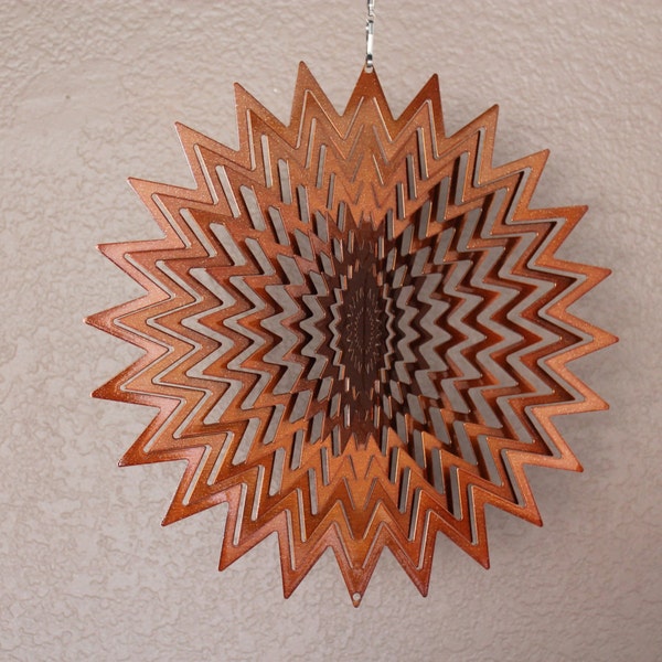 Copper/Bronze Chevron Wind Spinner