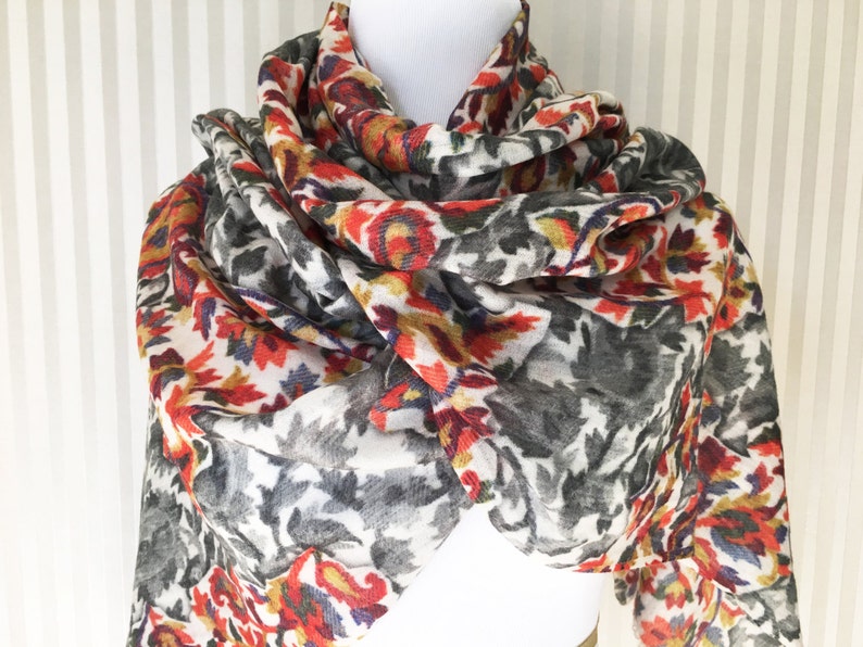 Floral Paradise Shawl Scarf