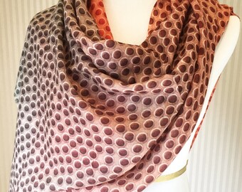 Shaded Polka Dots Printed Scarf