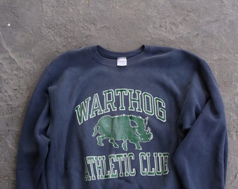 Vtg. Champion Reverse Weave Warthog Athletic Club Sweatshirt Made in USA