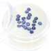 Lot 20 natural blue sapphires brilliant round cut loose stones approx. 2 mm diameter - 1 dollar per sapphire