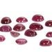 25 Oval Cabochon Rubies Loose Gemstones Set Jewelry Supplies