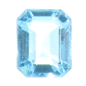 4.15 topazio blu trasparente blu CT. ottagonale sfaccettato - IJGC certificata