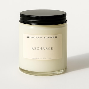 Recharge | Handmade Scented Candle, Hand-Poured Candle, Coconut Wax Candle, Soy Candle, Gift Candle