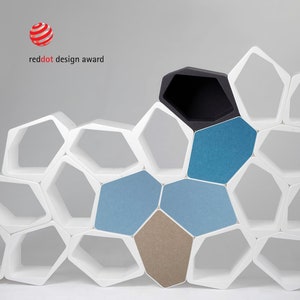 BUILD modular shelving 4 pcs | cabinet |  bookcases | freestanding room divider shelves with covers or insert panels | floating wall shelves
